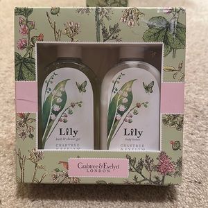 BNIB Crabtree & Evelyn London Lily Shower Gel & Lotion